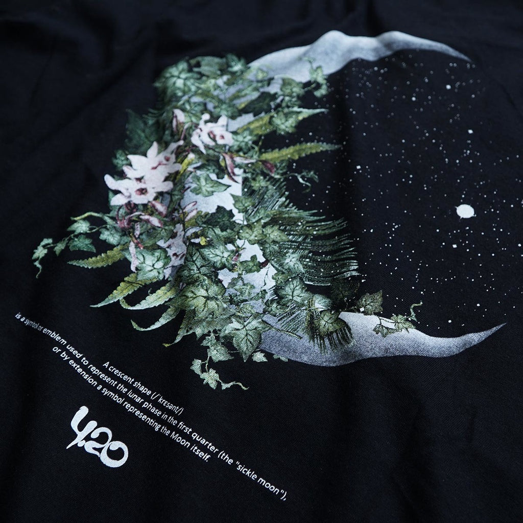 4.20 T-Shirt Crescent Moon Black 24s Cotton