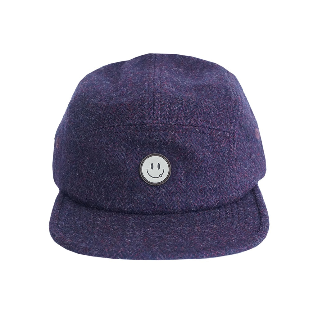 4.20 5 Panel Hat Smiley Violet