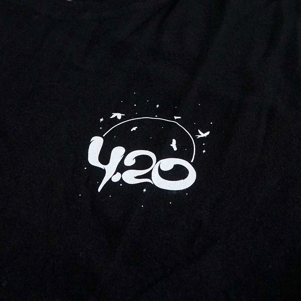 4.20 T-Shirt Moon Green Black