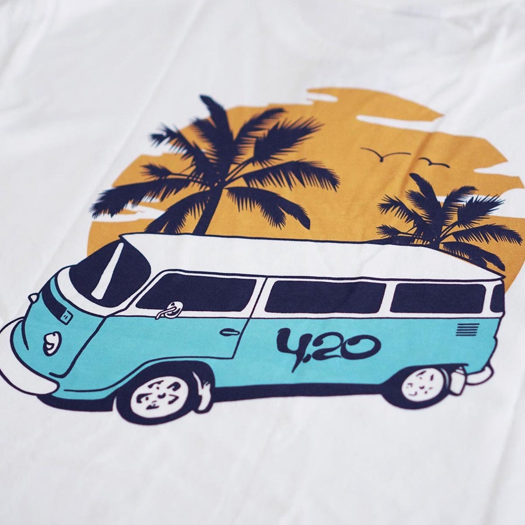 4.20 T-Shirt Combi Enjoy White 24s Cotton