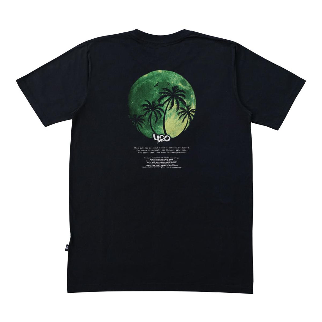 4.20 T-Shirt Moon Green Black