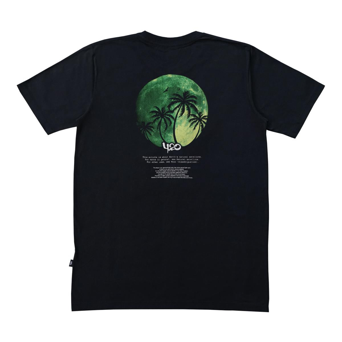 4.20 T-Shirt Moon Green Black