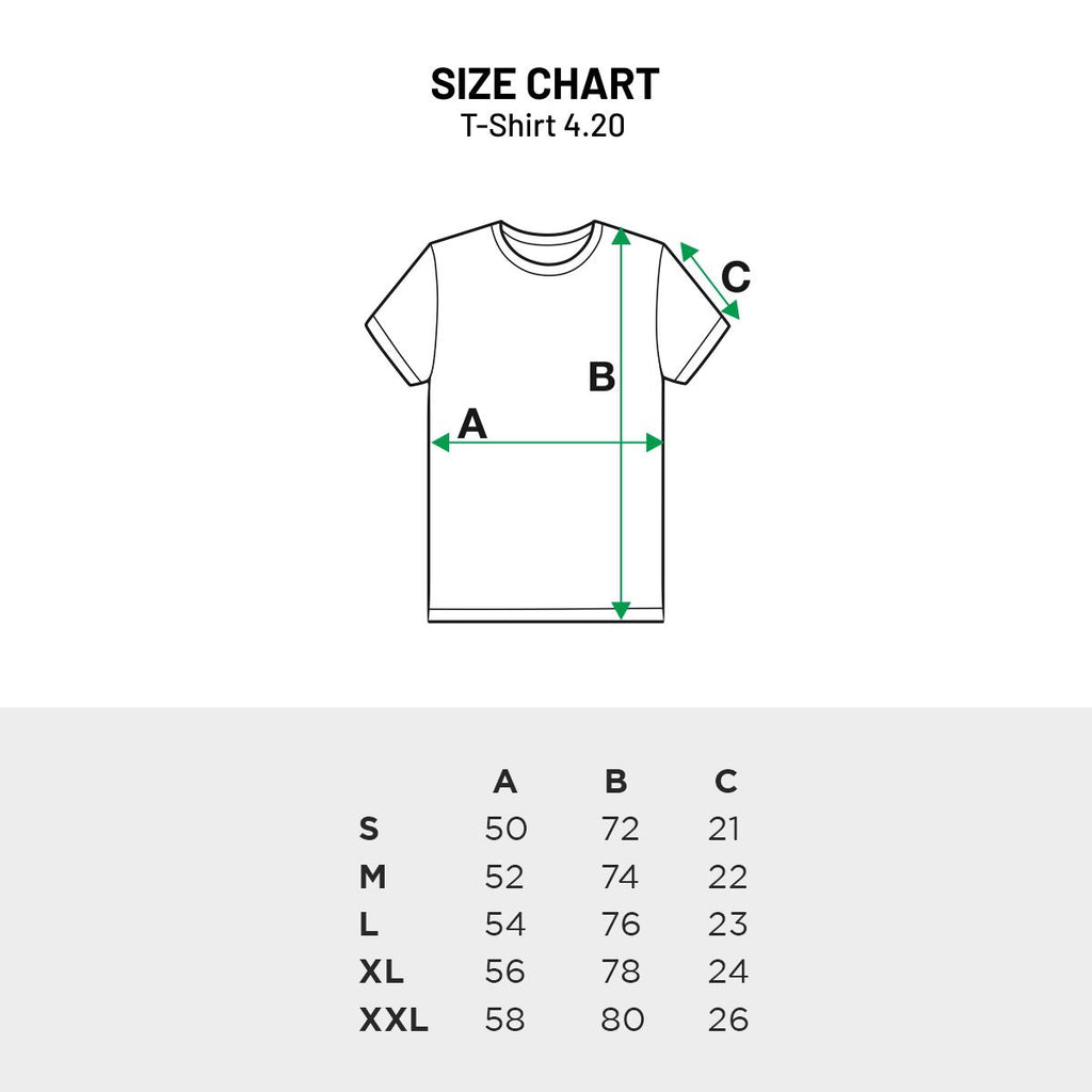 4.20 T-Shirt Moon Green Black