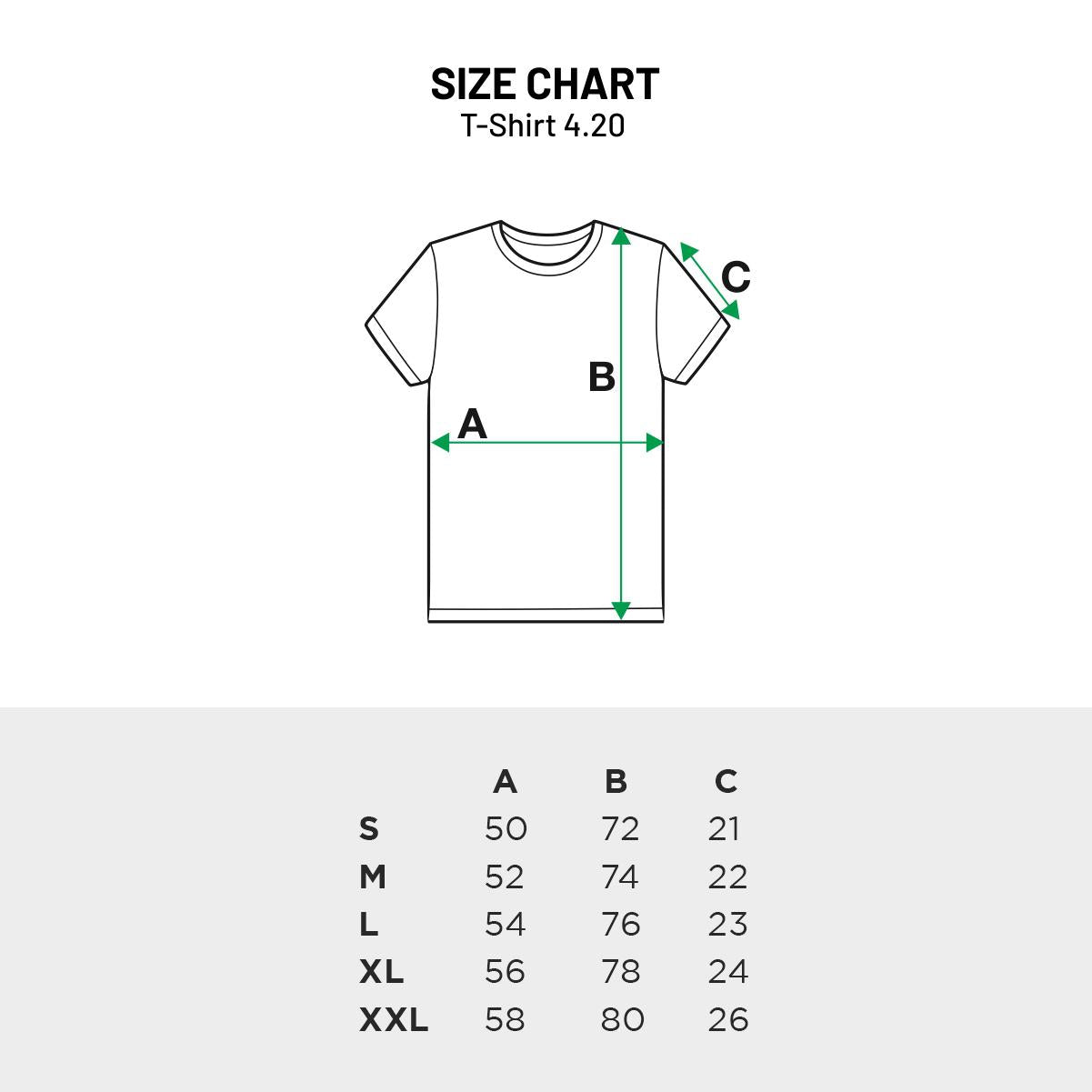 4.20 T-Shirt Moon Green Black