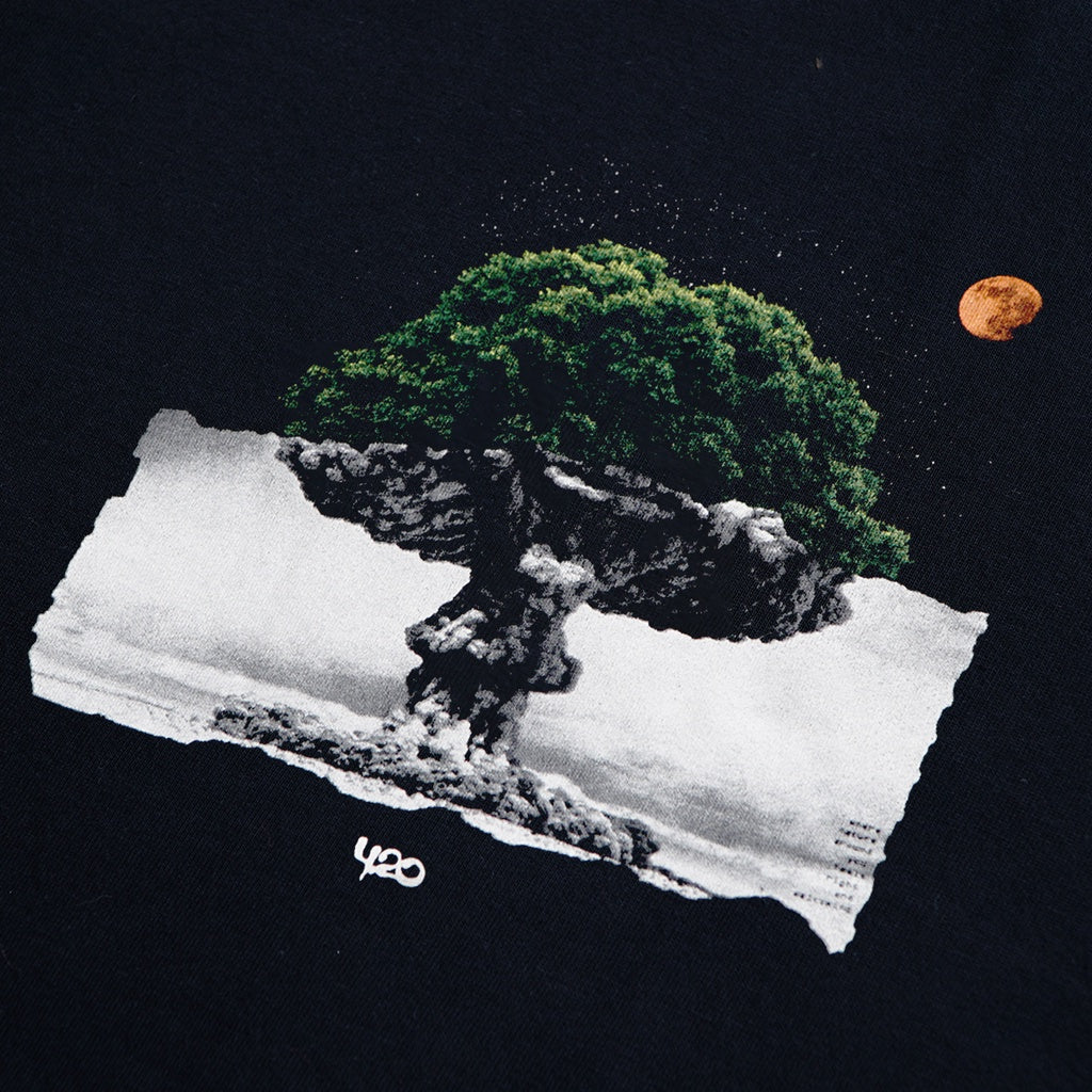 4.20 T-Shirt Green Explotion Black 24s Cotton