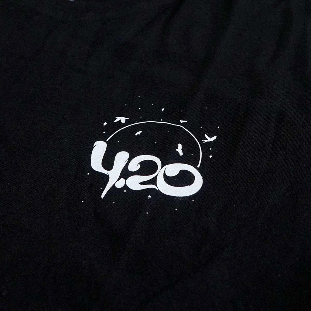 4.20 T-Shirt Moon Green Black