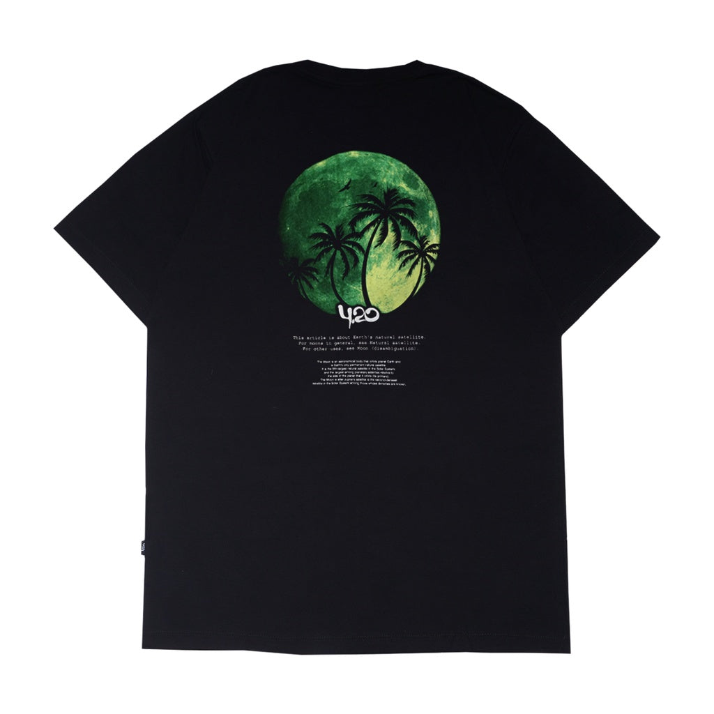 4.20 T-Shirt Moon Green Black