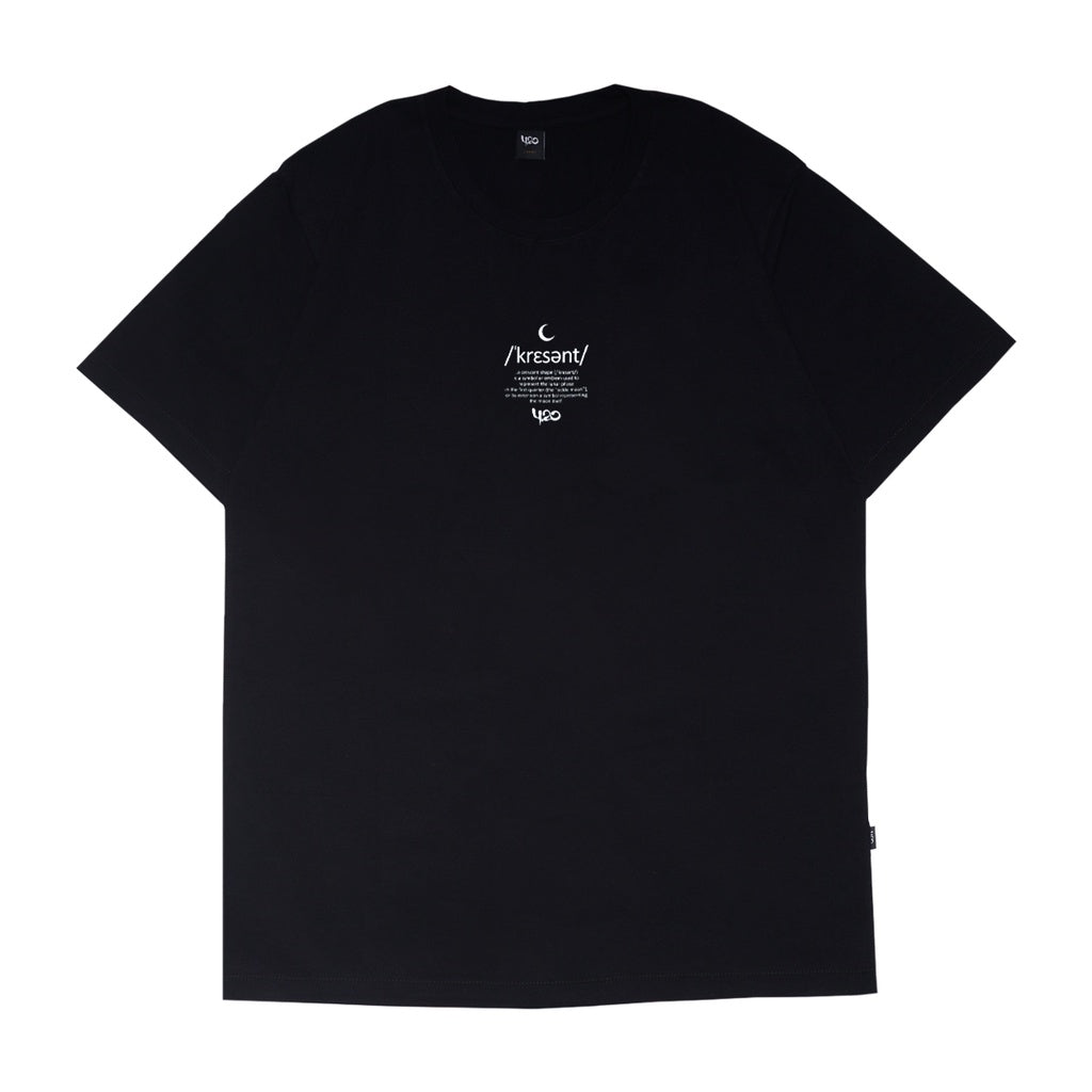 4.20 T-Shirt Crescent Moon Black 24s Cotton