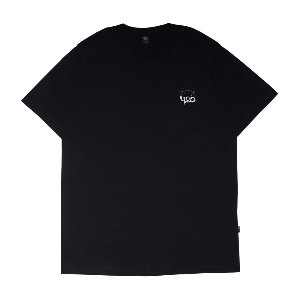 4.20 T-Shirt Moon Green Black