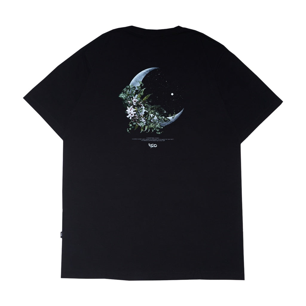 4.20 T-Shirt Crescent Moon Black 24s Cotton