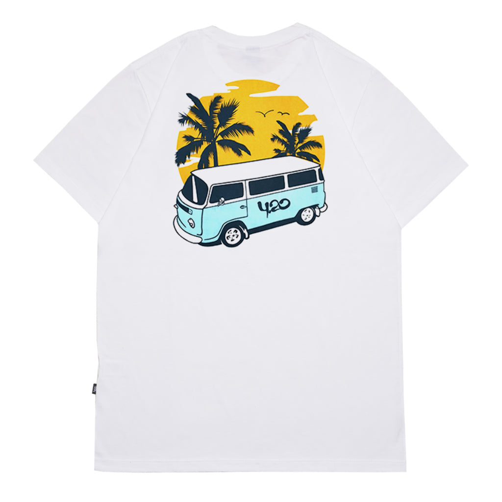 4.20 T-Shirt Combi Enjoy White 24s Cotton