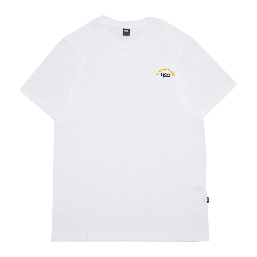 4.20 T-Shirt Combi Enjoy White 24s Cotton