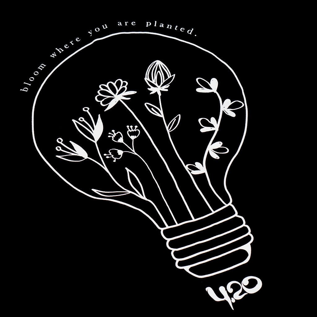 4.20 T-Shirt Plant Light Black