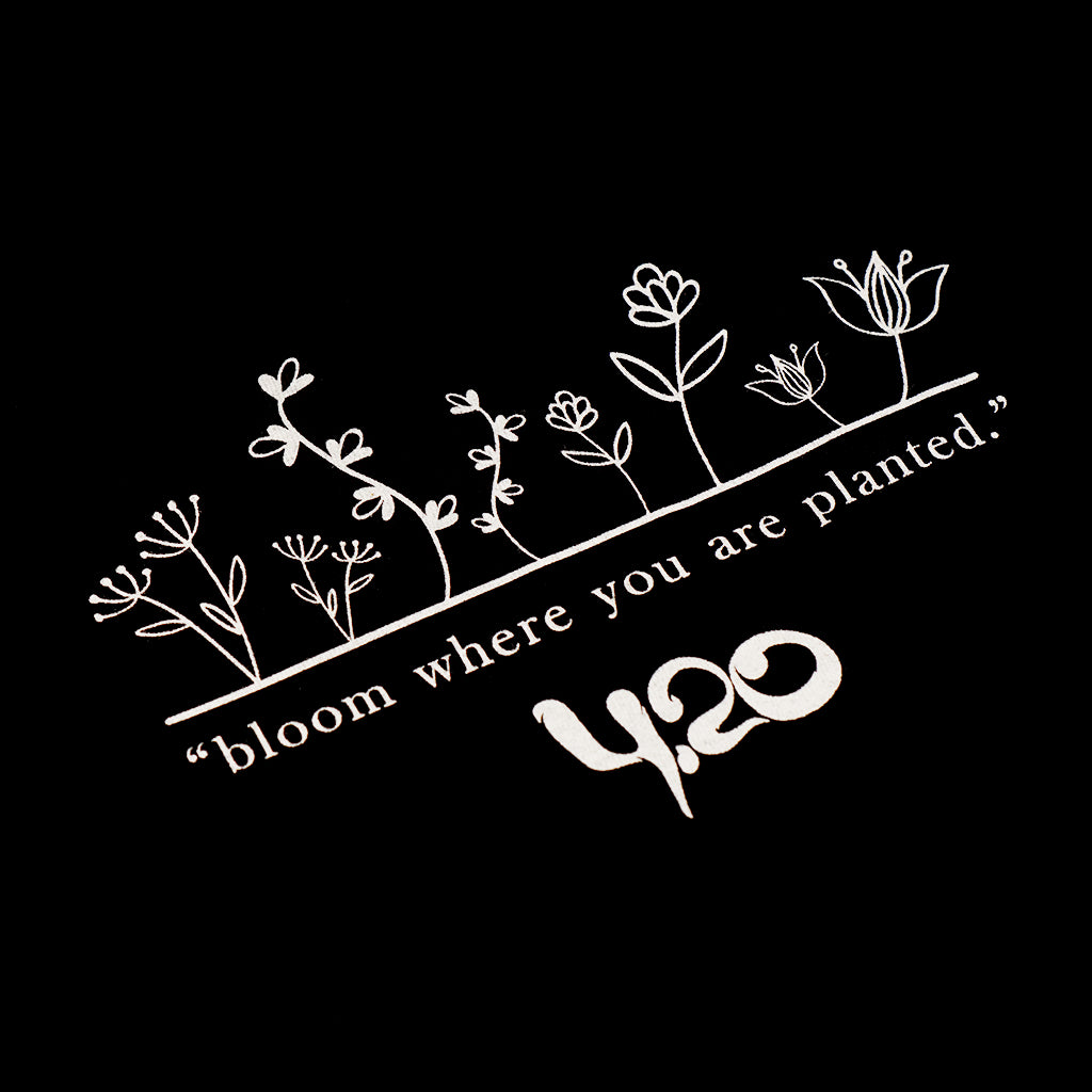 4.20 T-Shirt Plant Light Black
