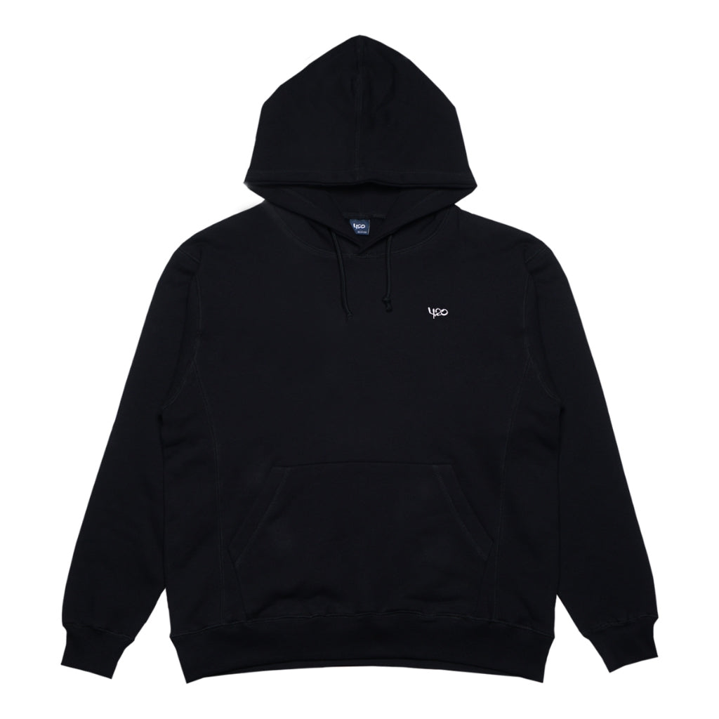 4.20 Hoodie White Mini Logo Embro Black