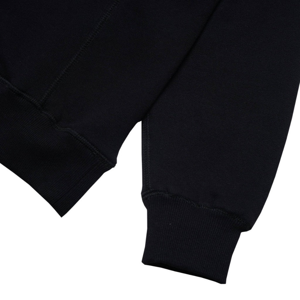 4.20 Hoodie White Mini Logo Embro Black