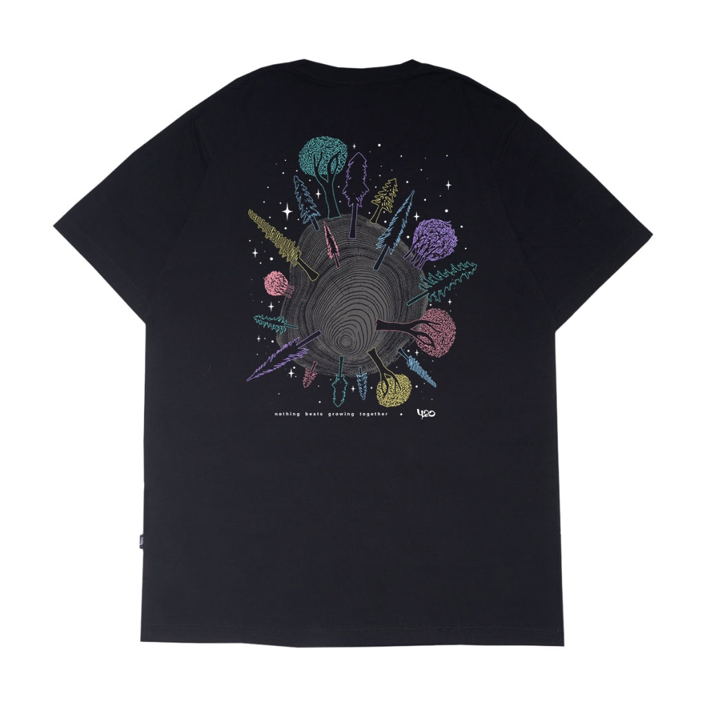 4.20 T-Shirt Growing Nice Black 24s Cotton