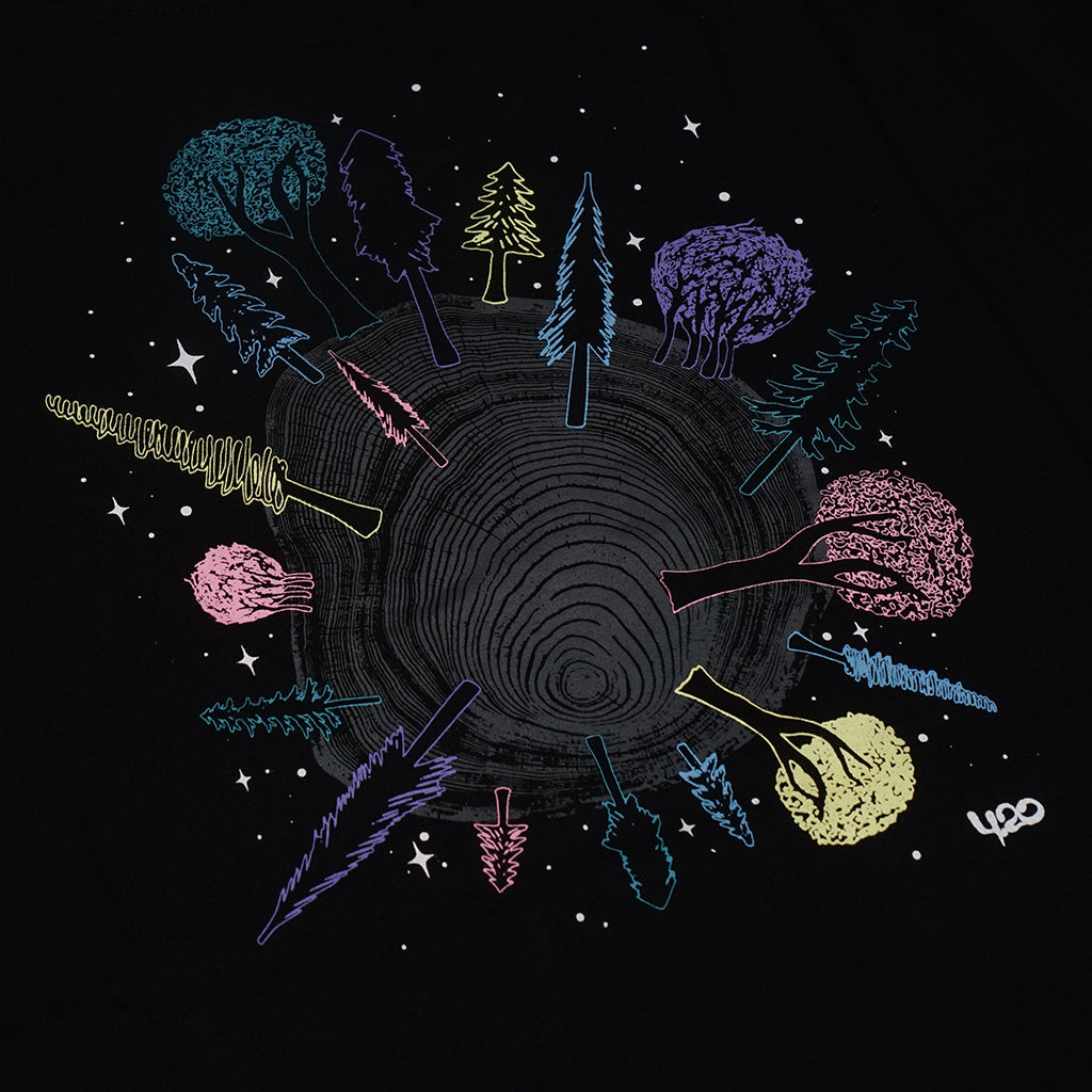 4.20 T-Shirt Growing Nice Black 24s Cotton