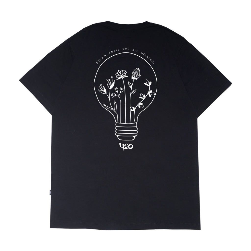4.20 T-Shirt Plant Light Black