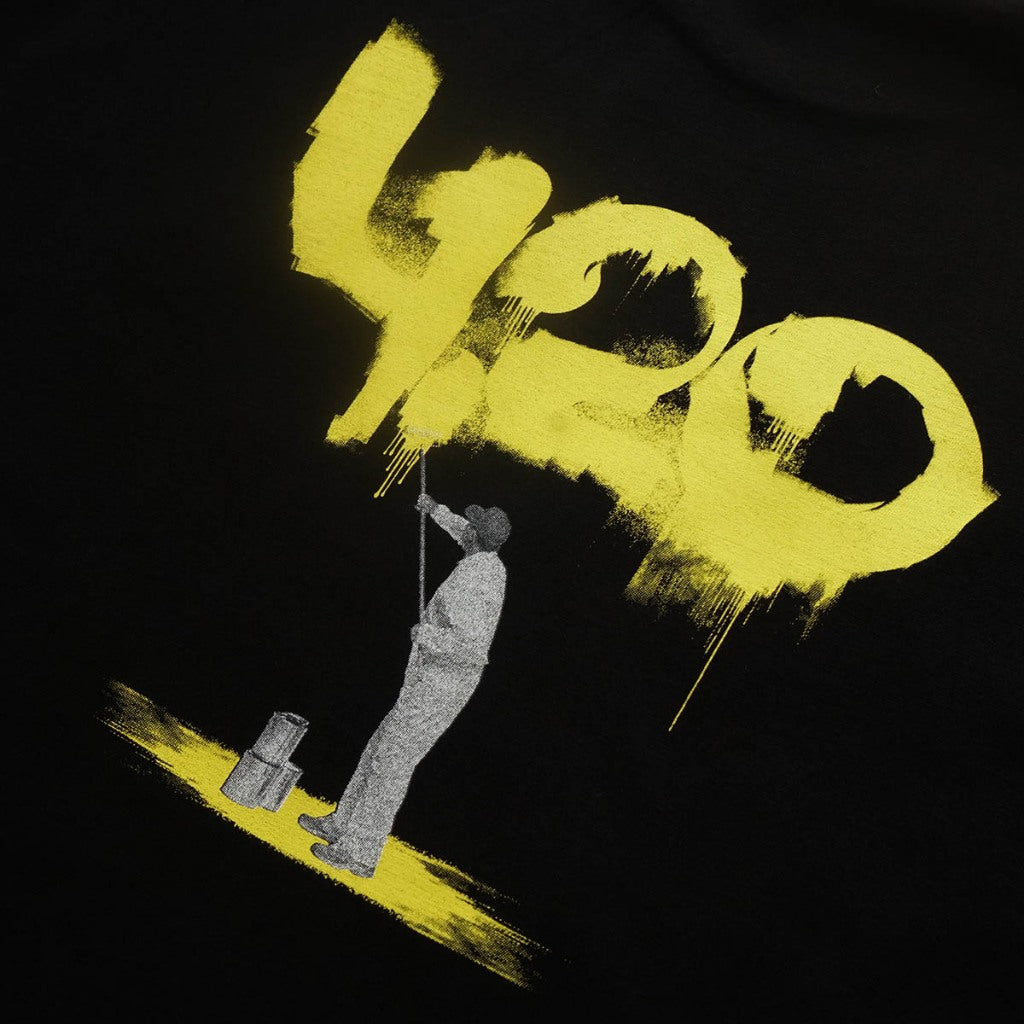 4.20 T-Shirt Tagging Black 24s Cotton