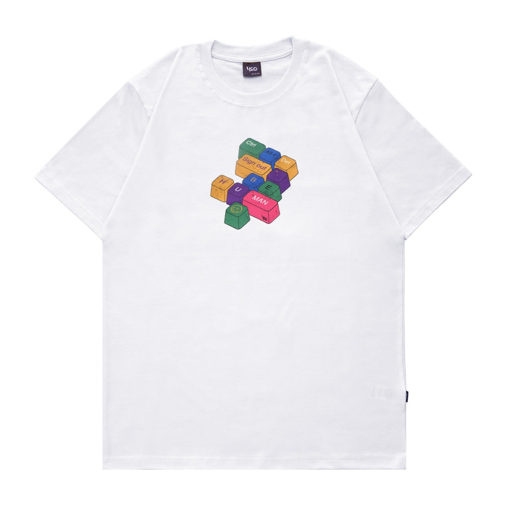 4.20 T-Shirt Shortcut White 24s Cotton