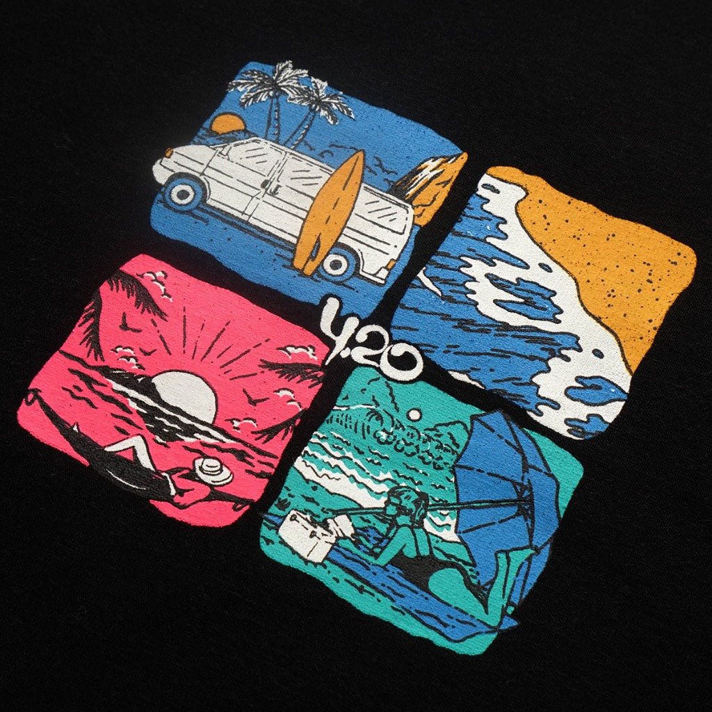4.20 T-Shirt Endless Summer Black 24s Cotton
