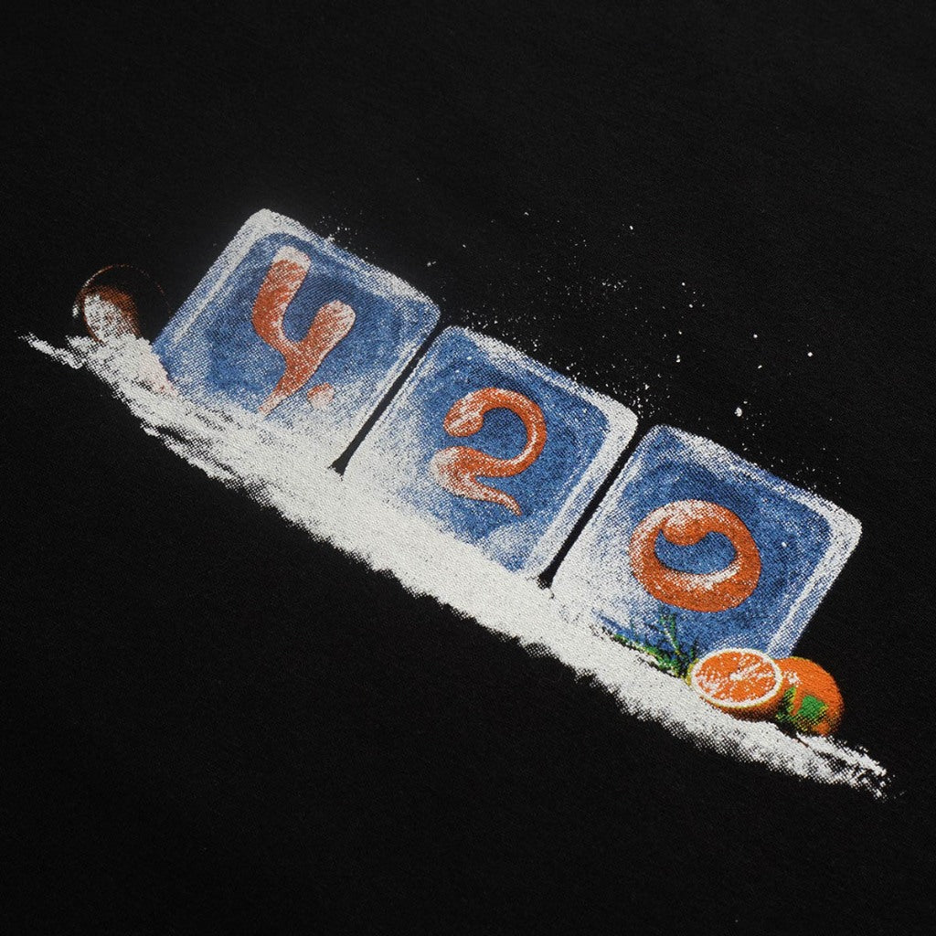 4.20 T-Shirt Ice Cubes Black 24s Cotton
