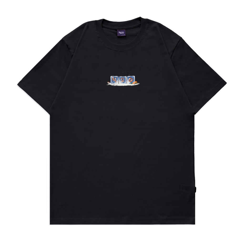 4.20 T-Shirt Ice Cubes Black 24s Cotton