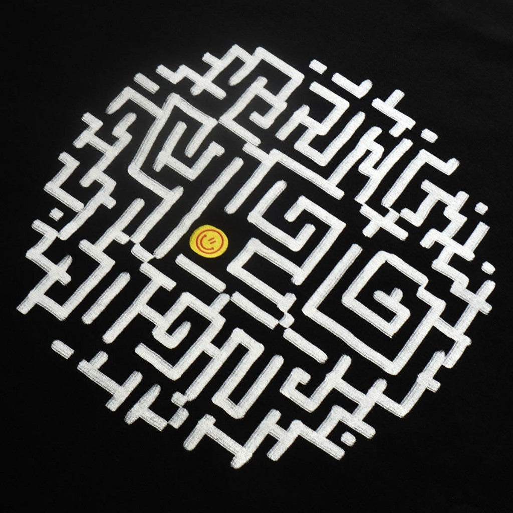 4.20 T-Shirt Maze Black 24s Cotton