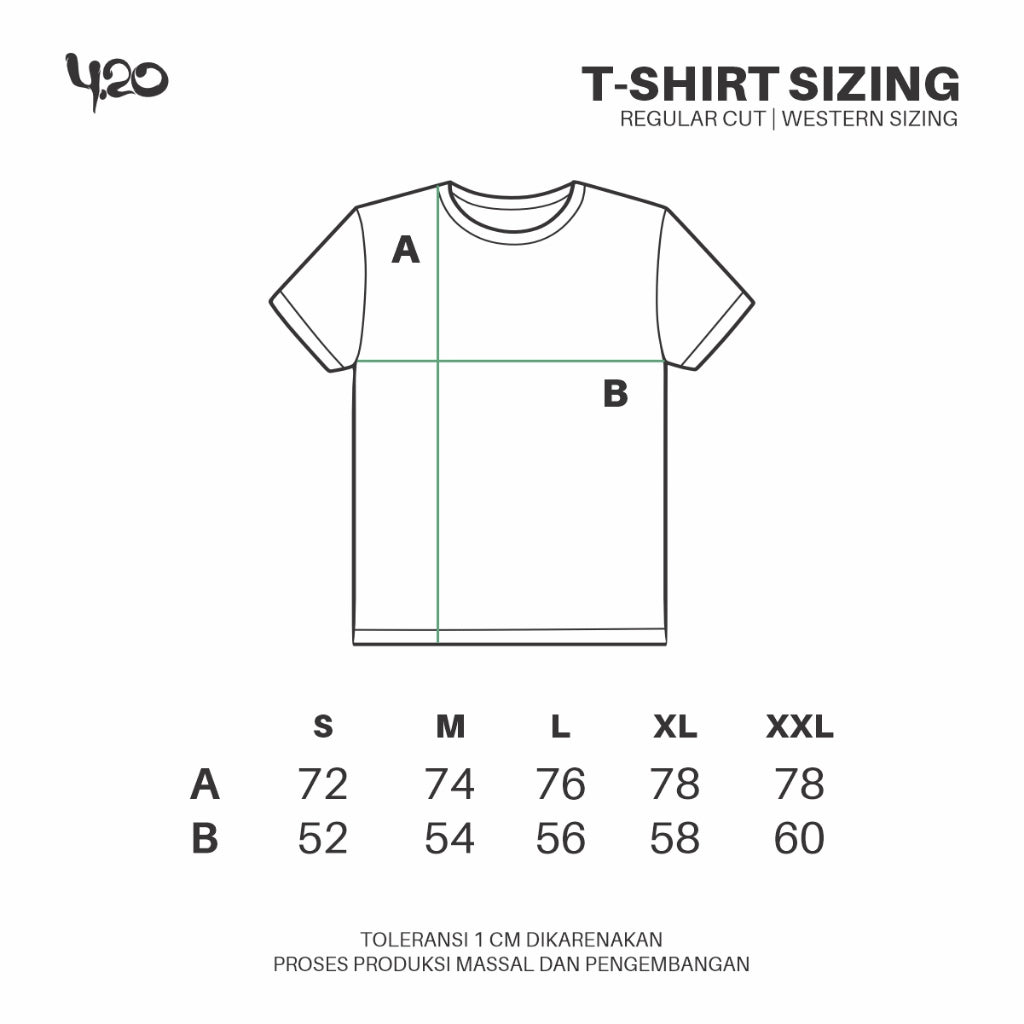 4.20 T-Shirt Shroom Black 24s Cotton