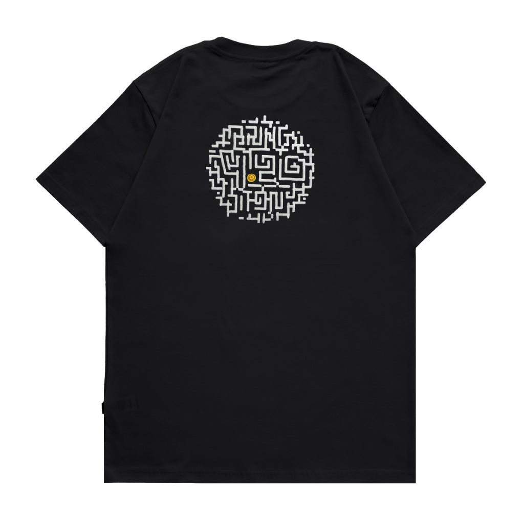 4.20 T-Shirt Maze Black 24s Cotton