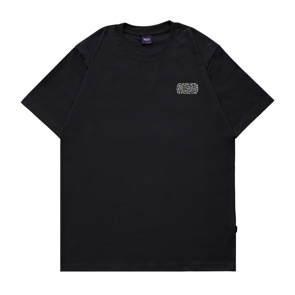 4.20 T-Shirt Maze Black 24s Cotton