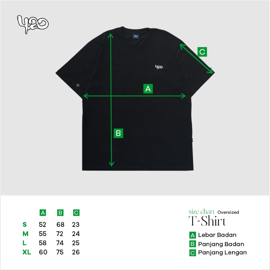 4.20 T-Shirt Beardie McWave Patch Black 24s Cotton