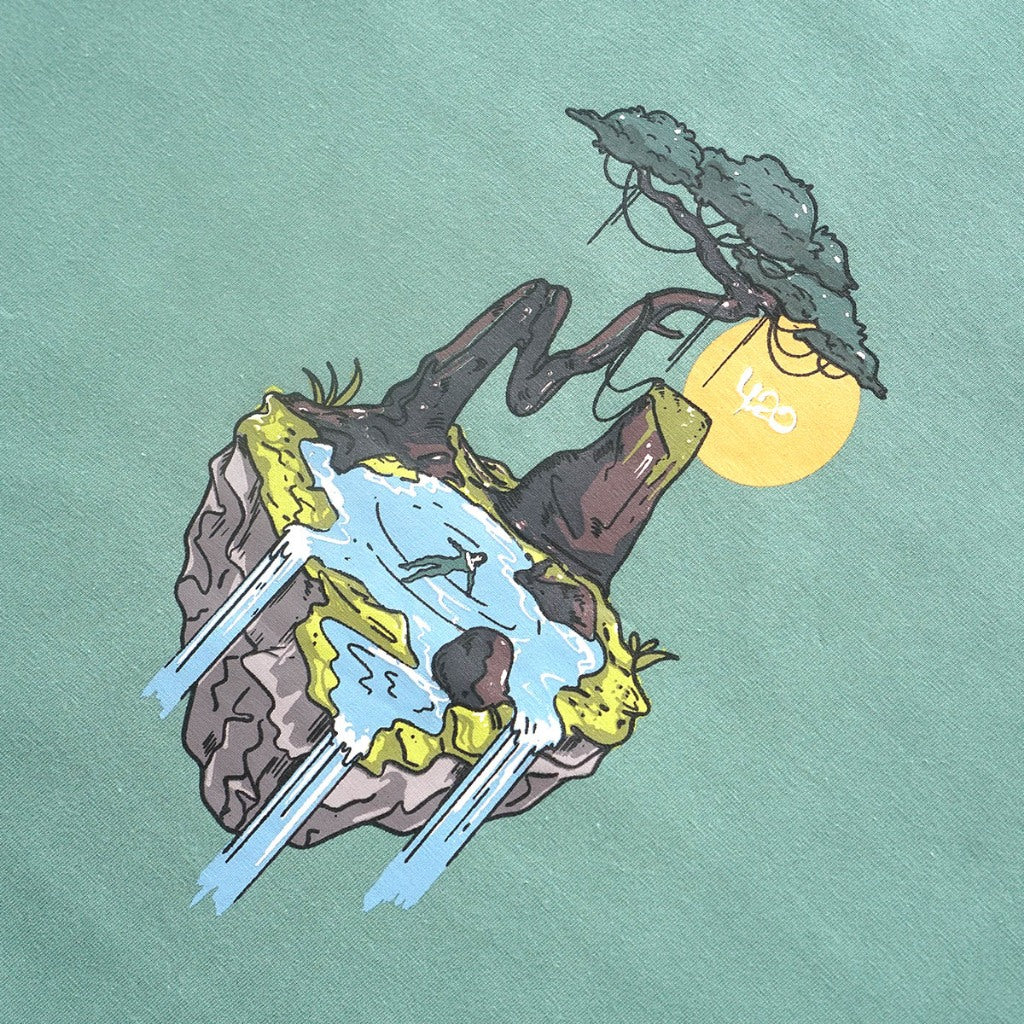 4.20 T-Shirt Take A Breath Feldspar Green 24s Cotton
