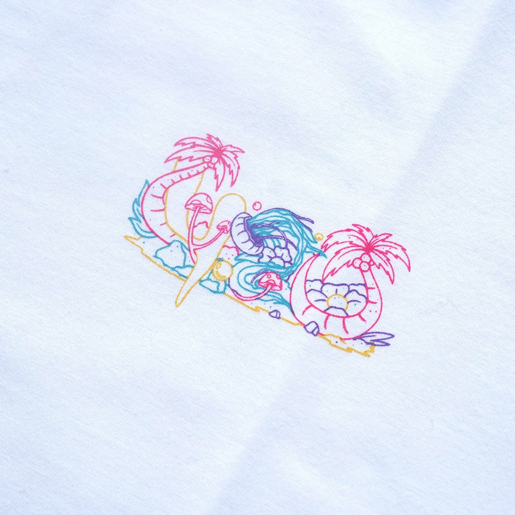 4.20 T-Shirt Popline Jellyfish White 24s Cotton