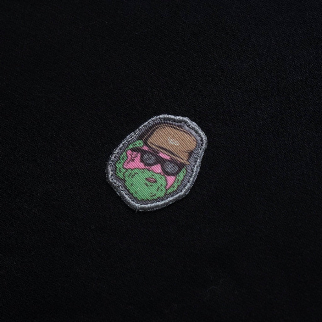 4.20 Hoodie Beardie McWave Patch Black