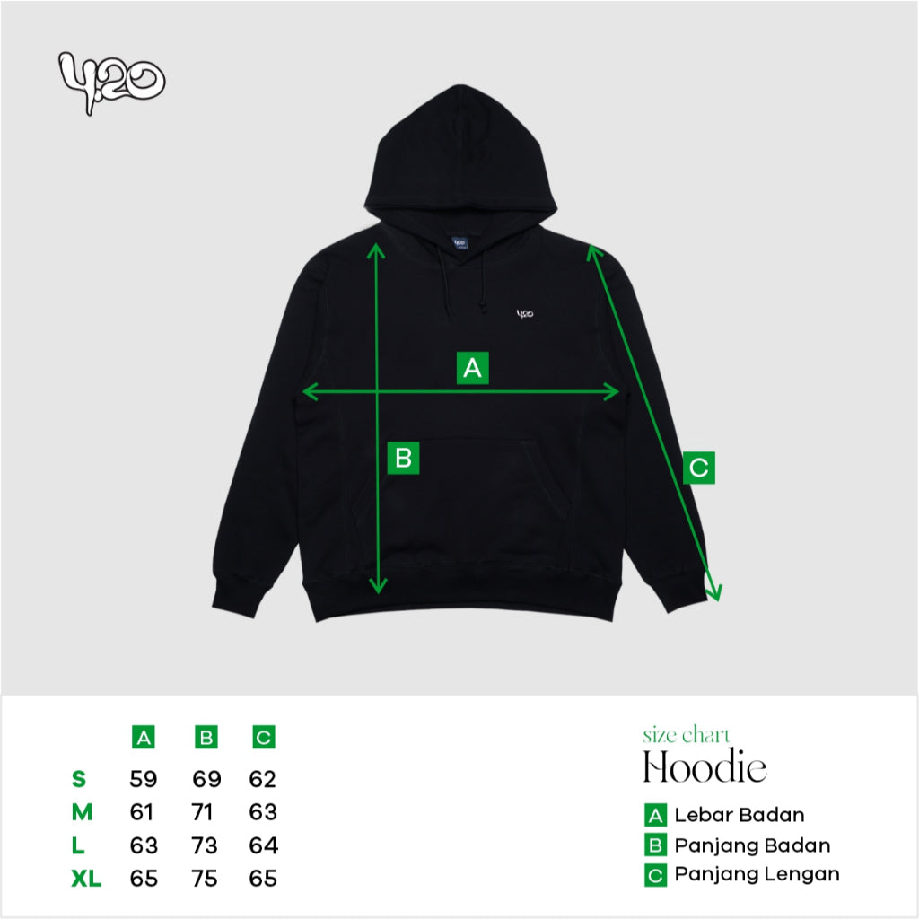 4.20 Hoodie Beardie McWave Patch Black