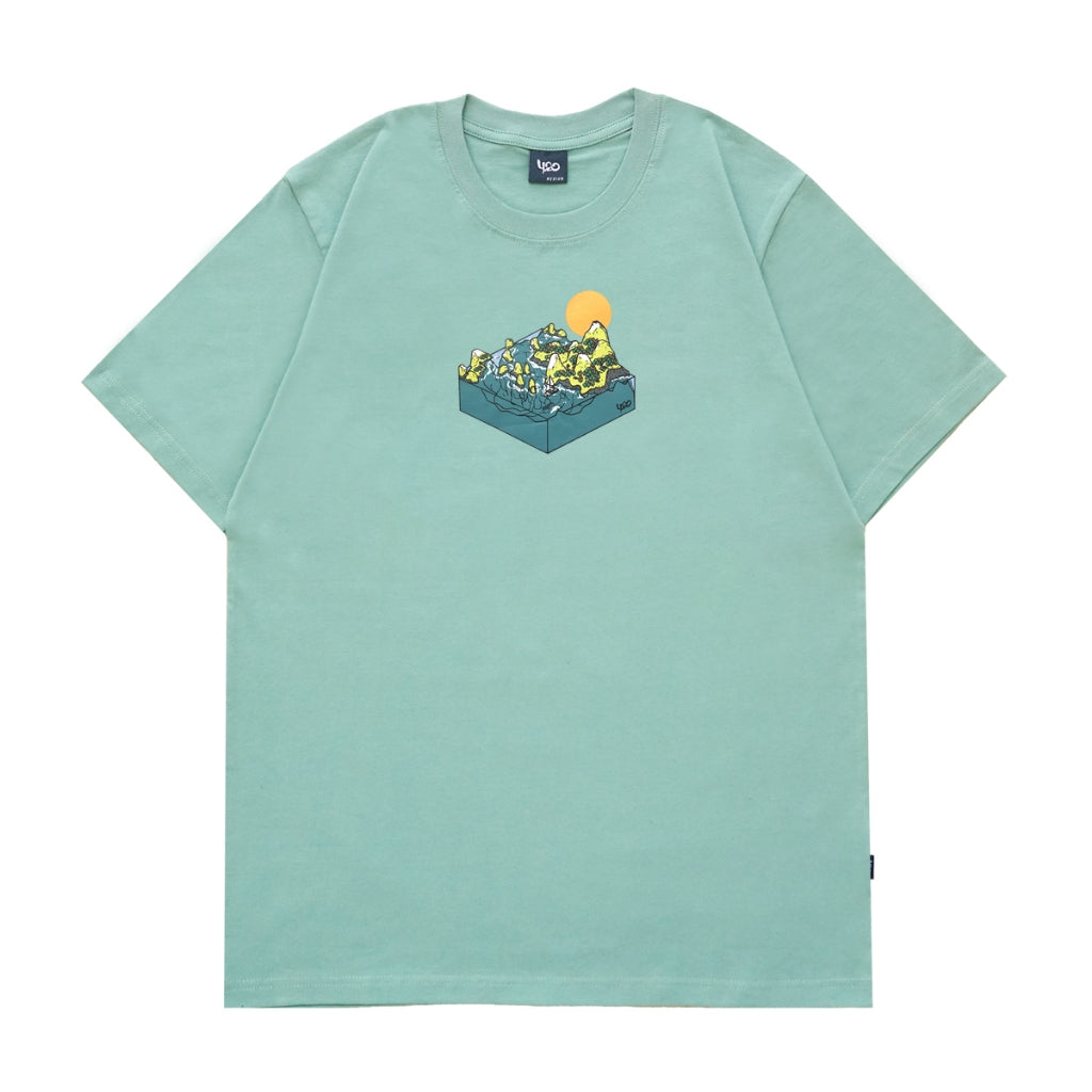 4.20 T-Shirt Aqua Island Feldspar Green 24s Cotton