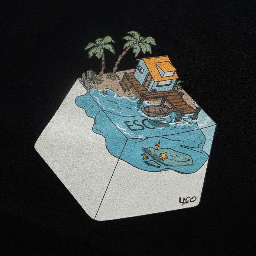 4.20 T-Shirt Escapism Black 24s Cotton