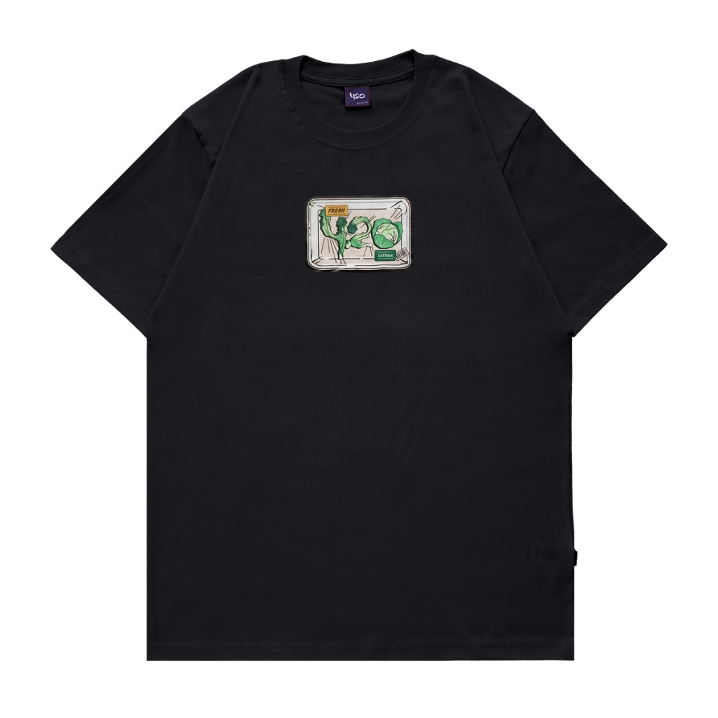 4.20 T-Shirt Veggie Black 24s Cotton