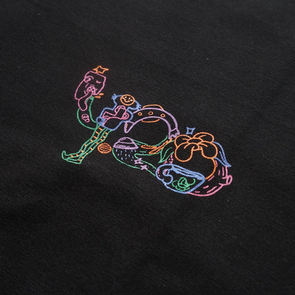 4.20 T-Shirt Popline Surrealism Black 24s Cotton