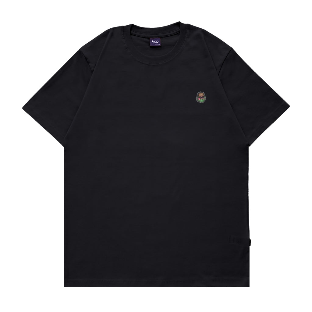 4.20 T-Shirt Beardie McWave Patch Black 24s Cotton