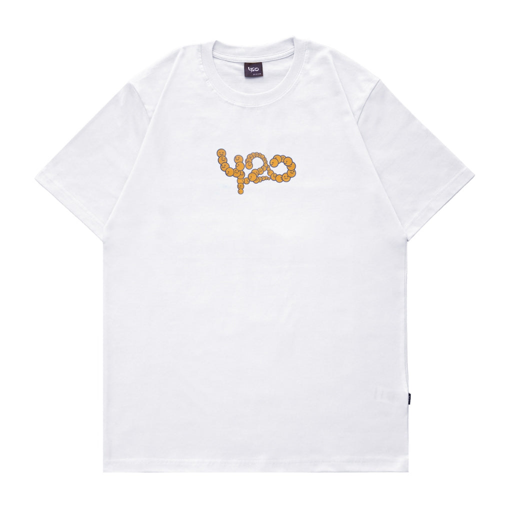 4.20 T-Shirt Smiley White 24s Cotton