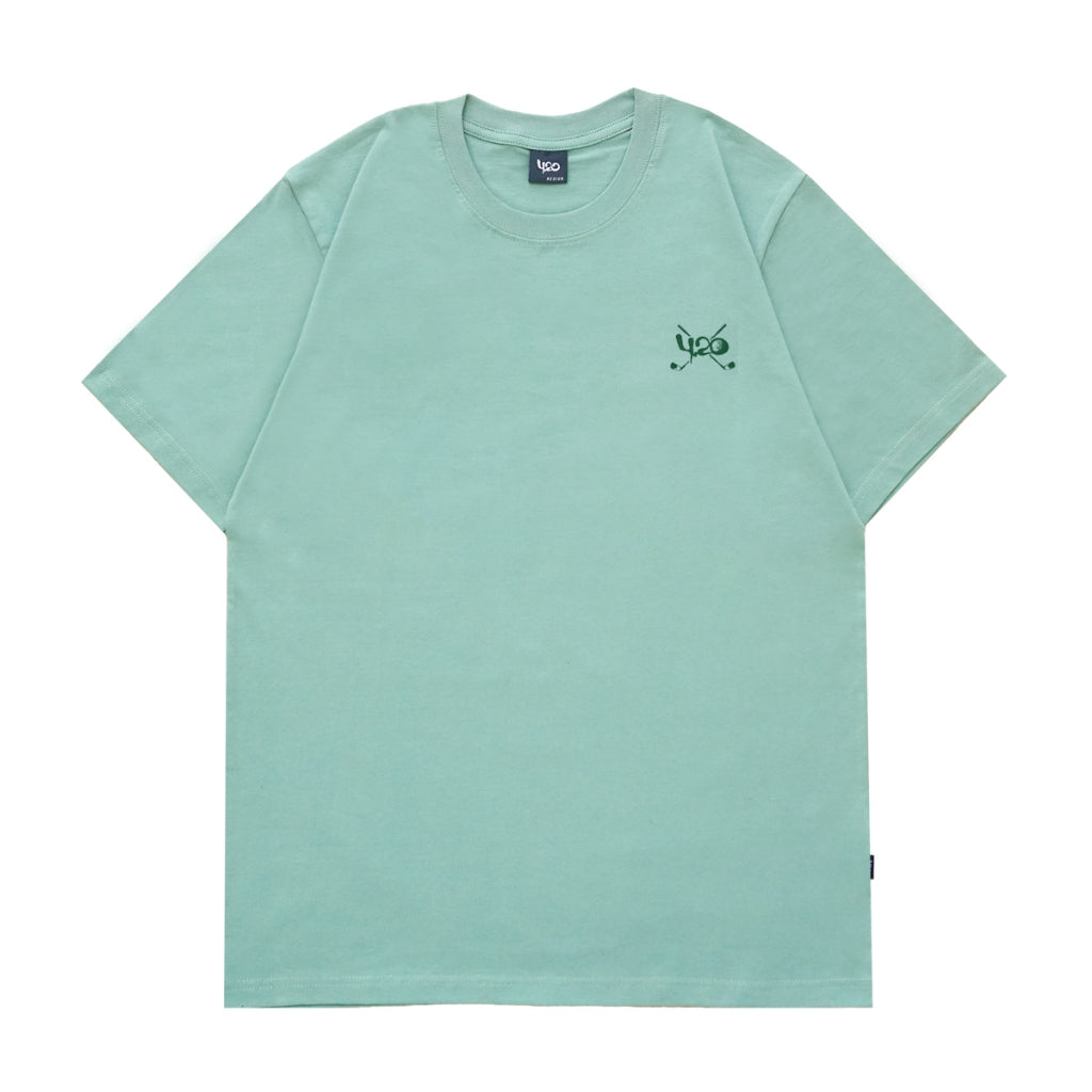 4.20 T-Shirt Pitch And Putt Feldspar Green 24s Cotton