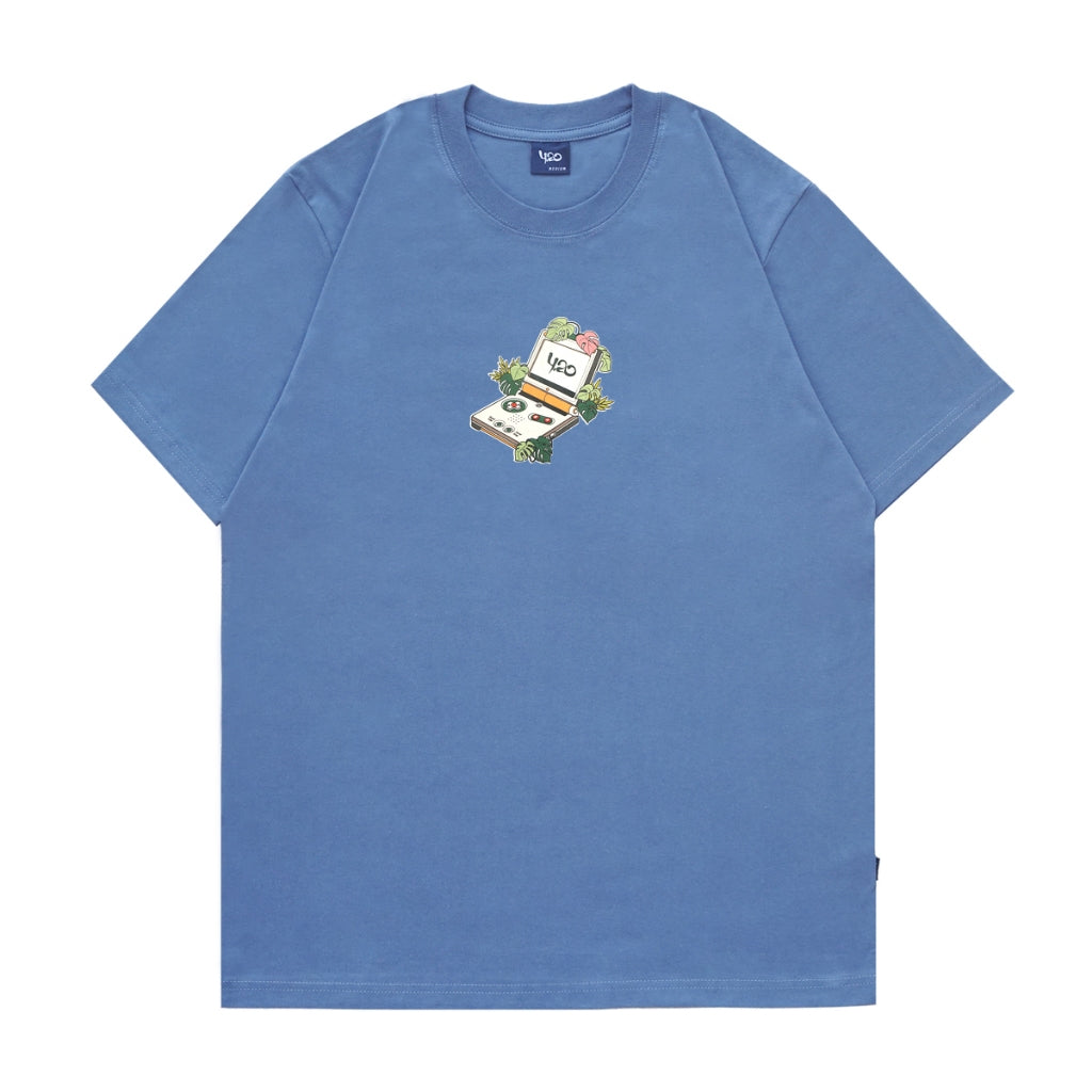 4.20 T-Shirt Gameboy Advance Blue 24s Cotton