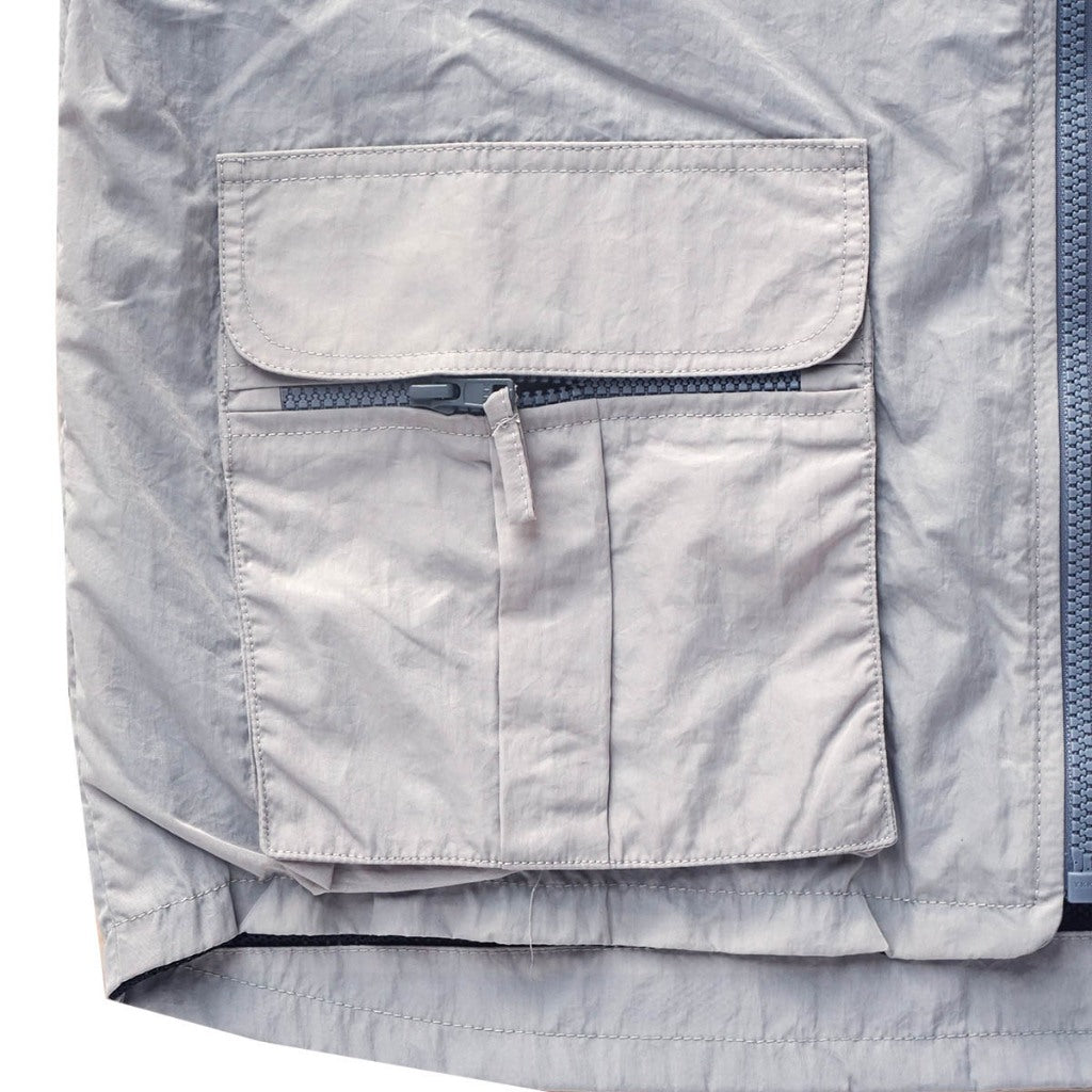 4.20 Vest Mono Tone Grey Dusky Crinkle