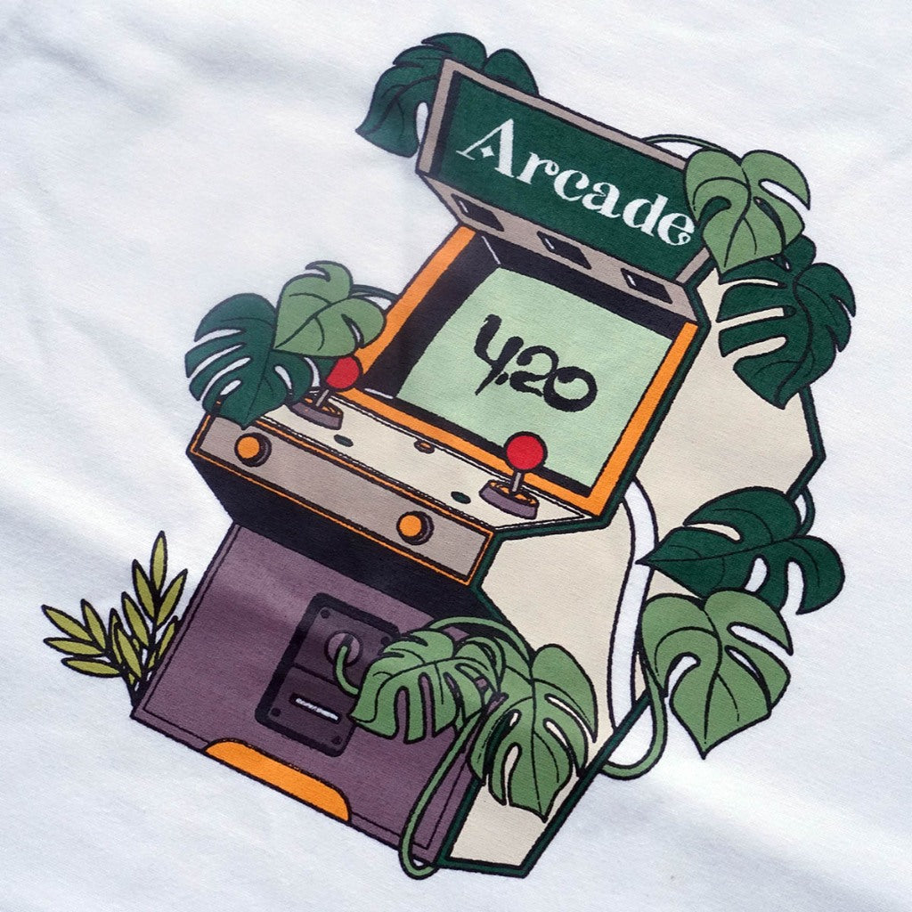 4.20 T-Shirt Arcade White 24s Cotton