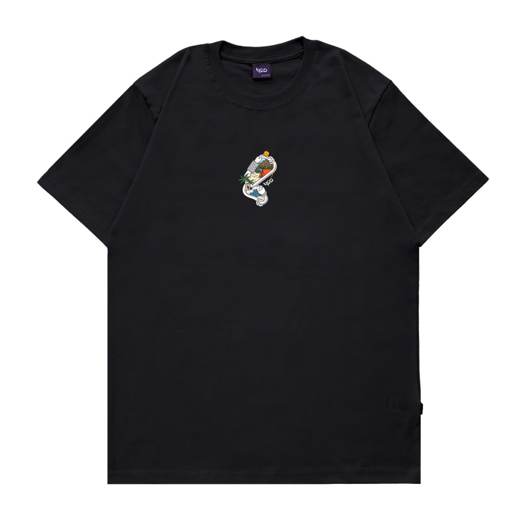 4.20 T-Shirt Carabiner Black 24s Cotton