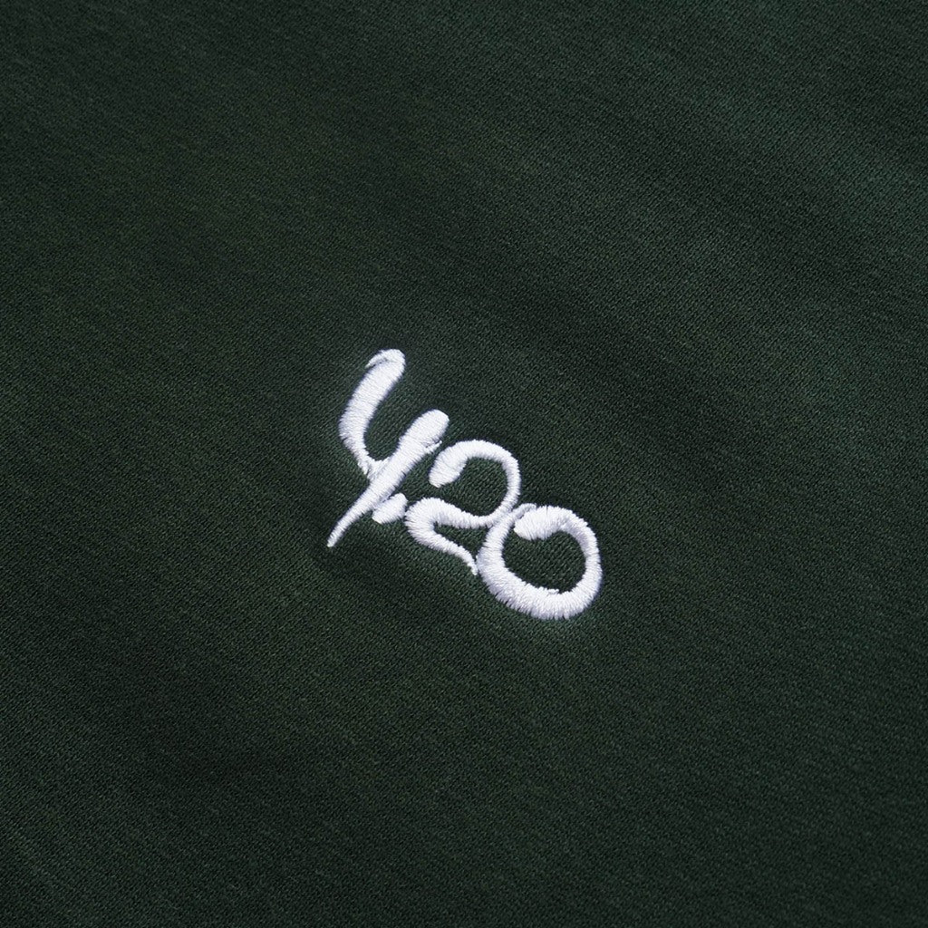 4.20 Sweater Mini Logo Embro Green 330gsm Fleece