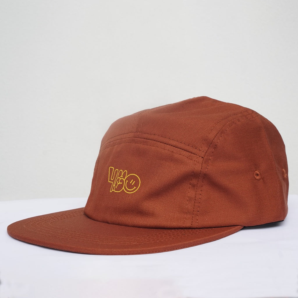 4.20 5 Panel Hat Smillo Drift Terracota Twill Cotton